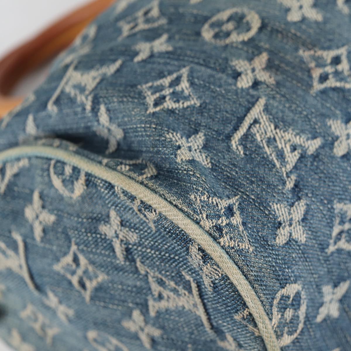 LOUIS VUITTON Monogram Denim Neo Speedy Hand Bag Blue M95019 LV Auth 141243V