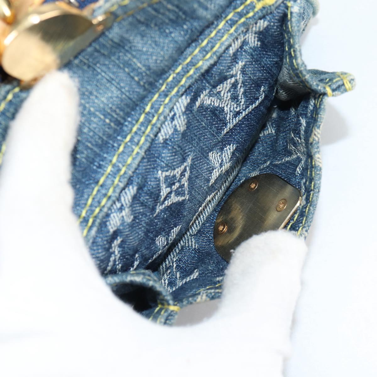 LOUIS VUITTON Monogram Denim Neo Speedy Hand Bag Blue M95019 LV Auth 141243V