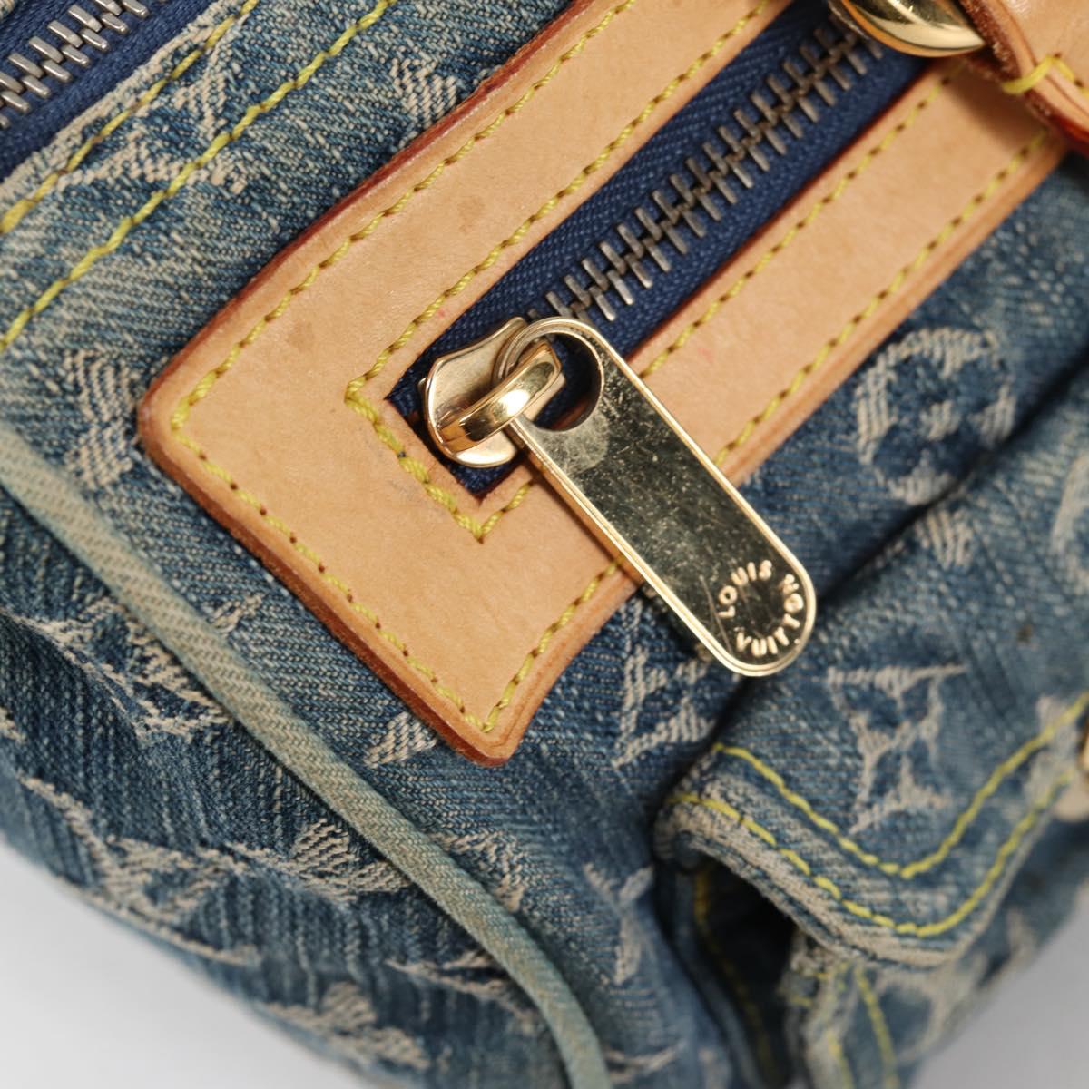 LOUIS VUITTON Monogram Denim Neo Speedy Hand Bag Blue M95019 LV Auth 141243V