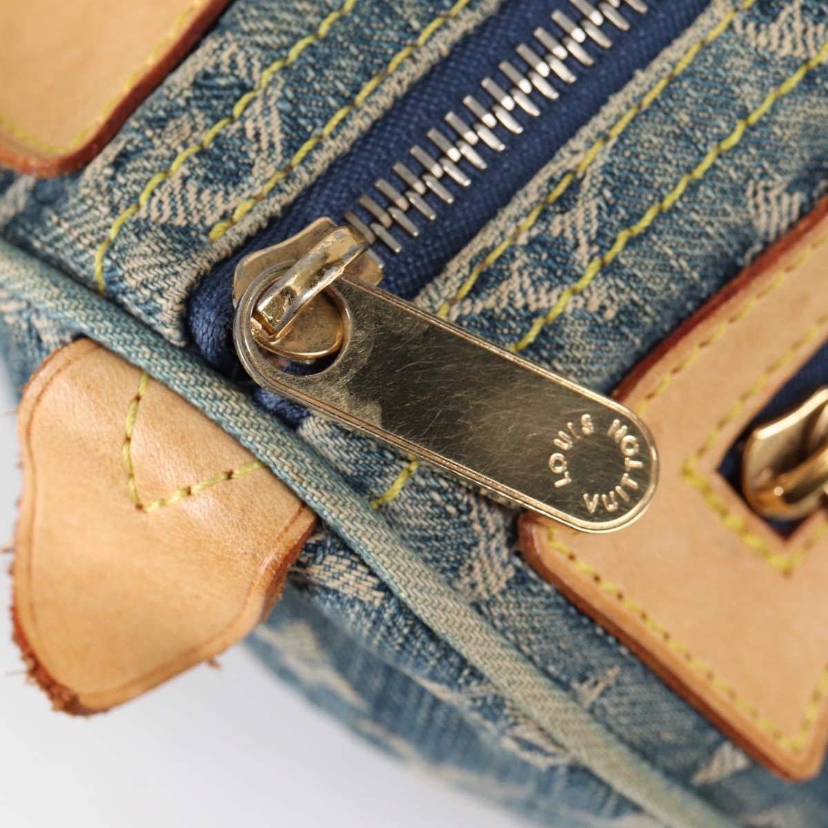 LOUIS VUITTON Monogram Denim Neo Speedy Hand Bag Blue M95019 LV Auth 141243V