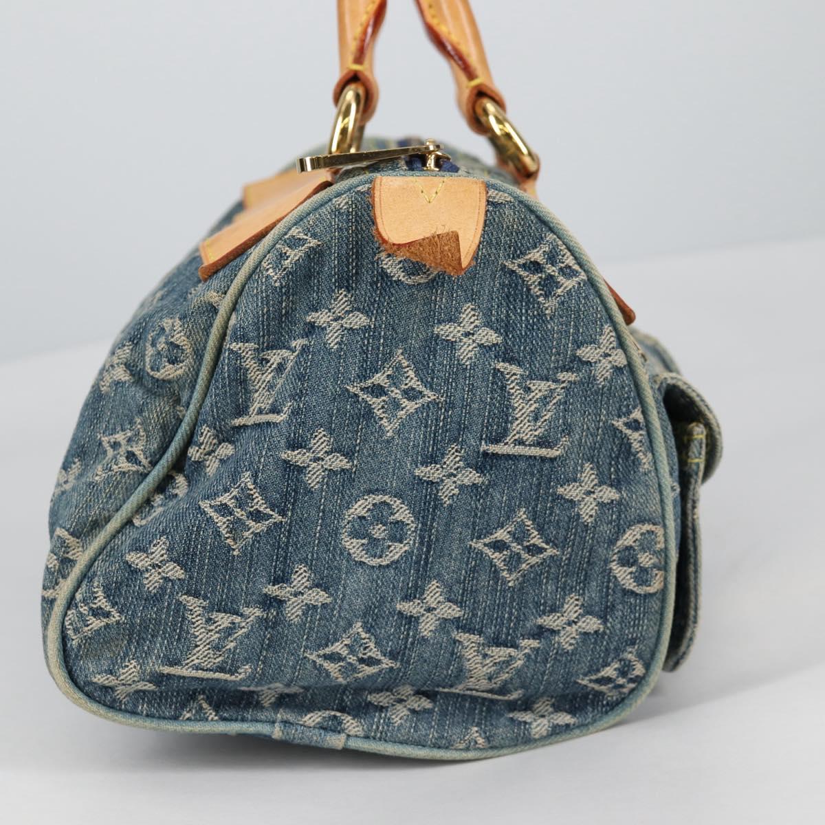 LOUIS VUITTON Monogram Denim Neo Speedy Hand Bag Blue M95019 LV Auth 141243V