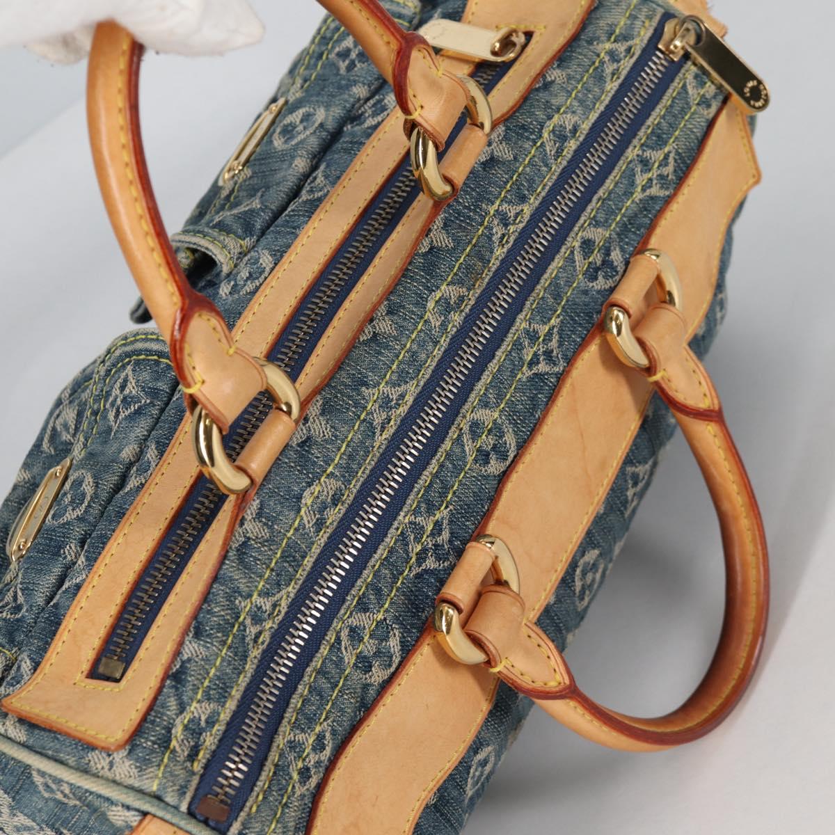 LOUIS VUITTON Monogram Denim Neo Speedy Hand Bag Blue M95019 LV Auth 141243V