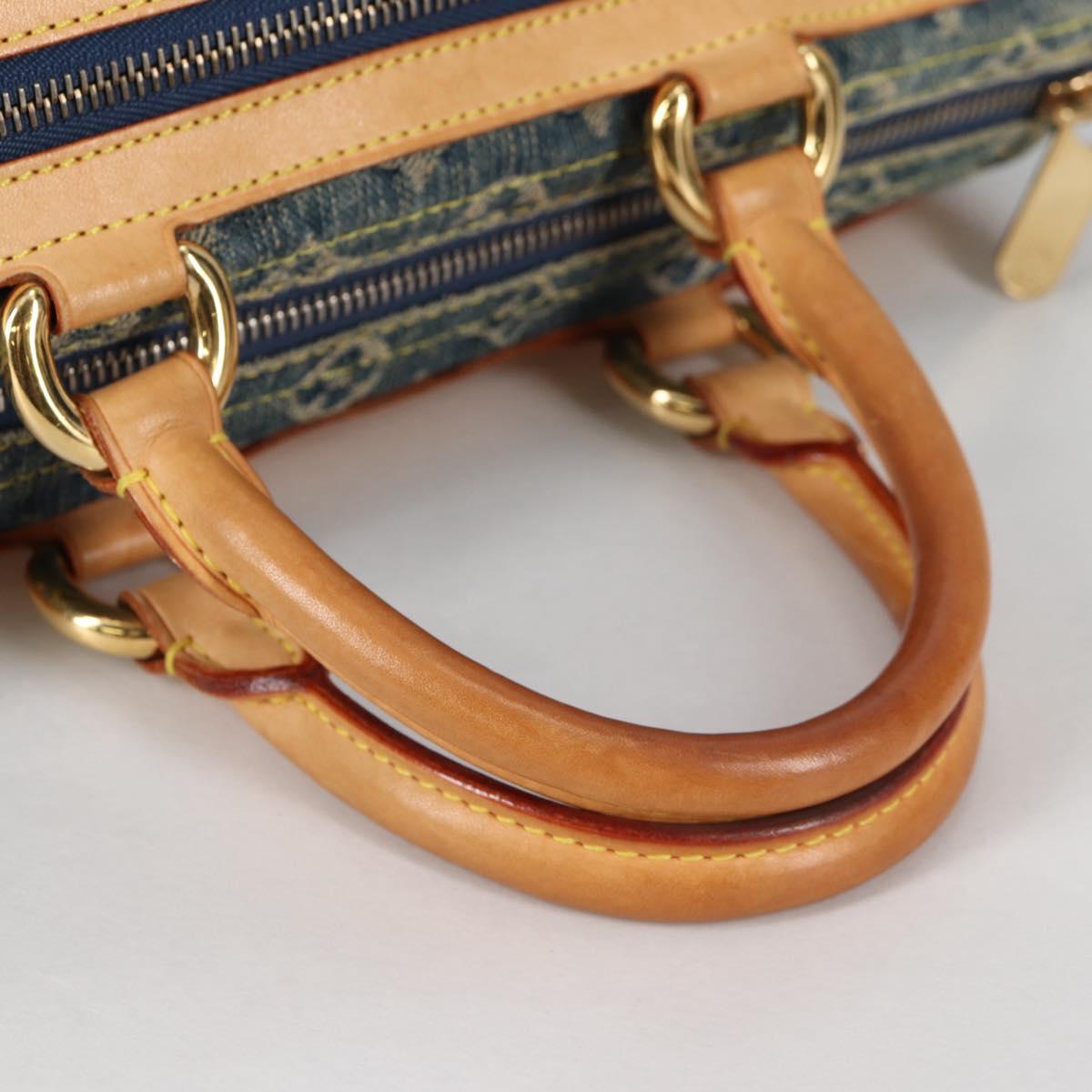 LOUIS VUITTON Monogram Denim Neo Speedy Hand Bag Blue M95019 LV Auth 141243V