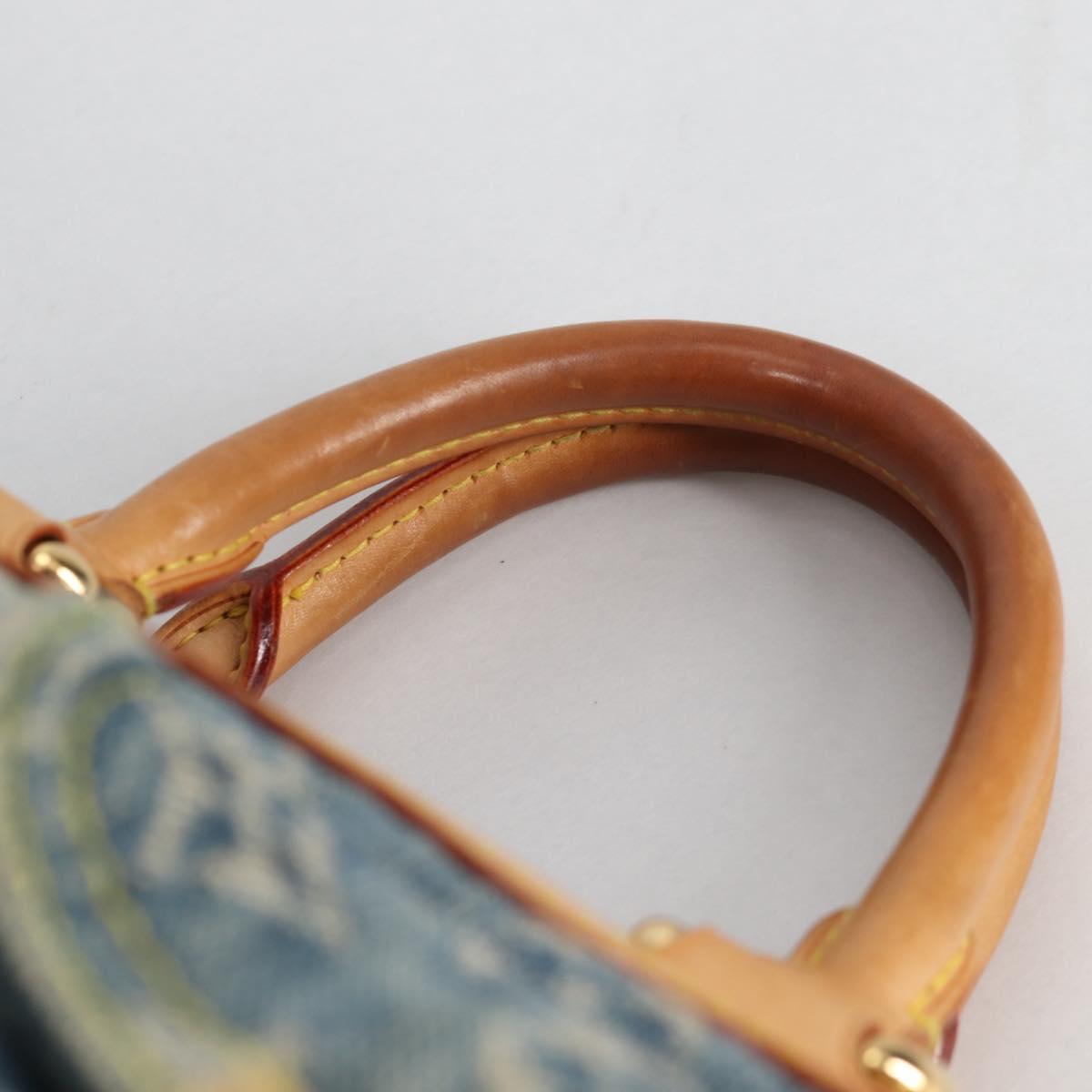 LOUIS VUITTON Monogram Denim Neo Speedy Hand Bag Blue M95019 LV Auth 141243V