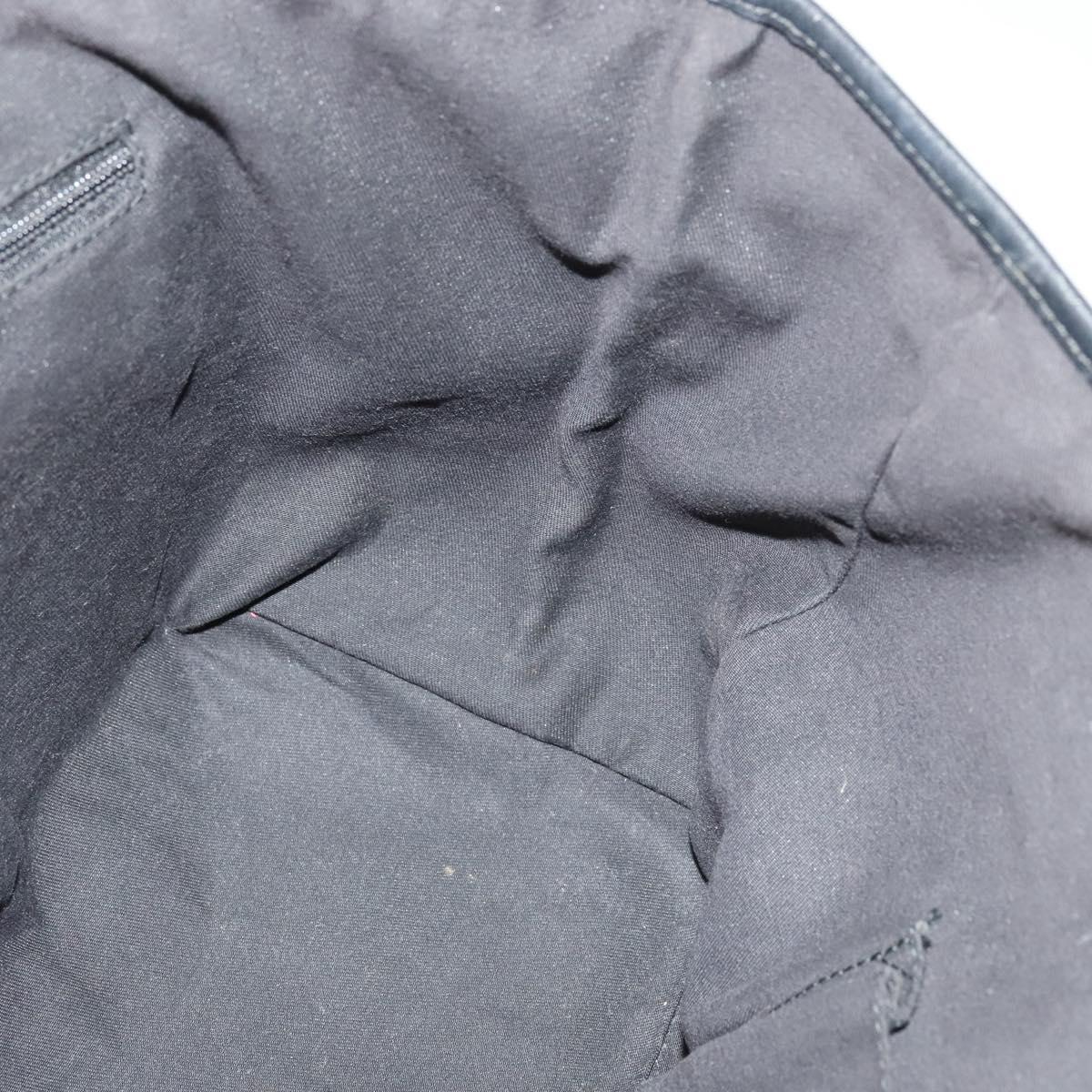 GUCCI GG Canvas Abbey Tote Bag Black Gold 169946 Auth 141287