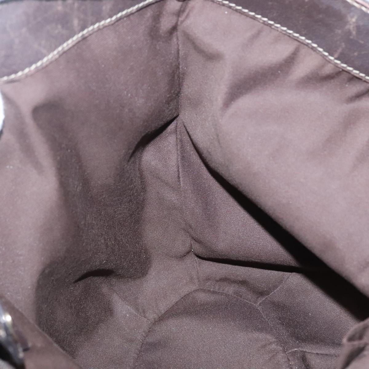 GUCCI GG Canvas Abbey Tote Bag Beige Gold 211982 Auth 141289