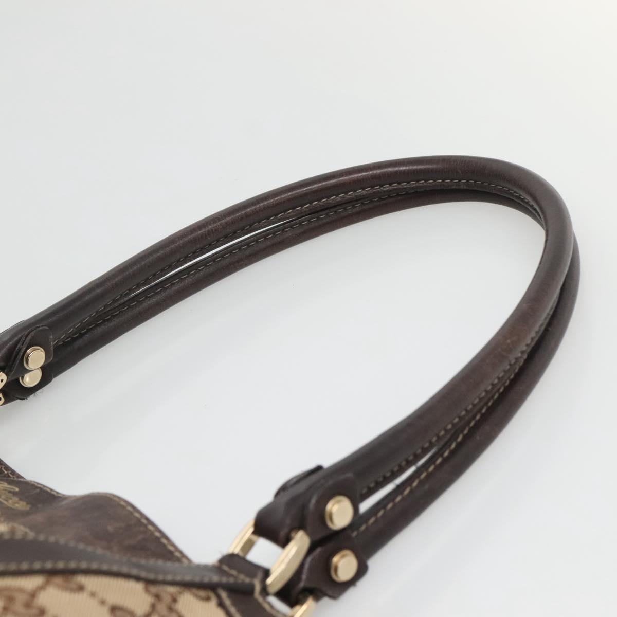GUCCI GG Canvas Abbey Tote Bag Beige Gold 211982 Auth 141289