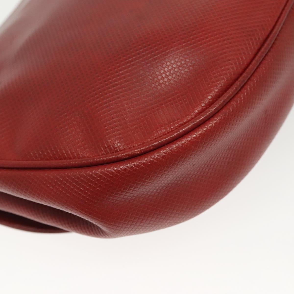 BOTTEGA VENETA Shoulder Bag Leather Red Gold Auth 141290