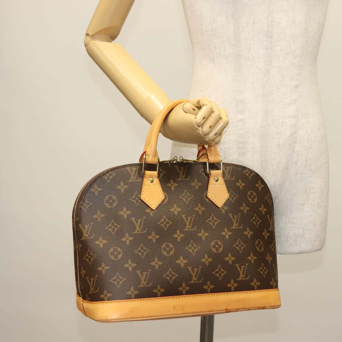 LOUIS VUITTON Monogram Alma Hand Bag M51130 LV Auth 141293