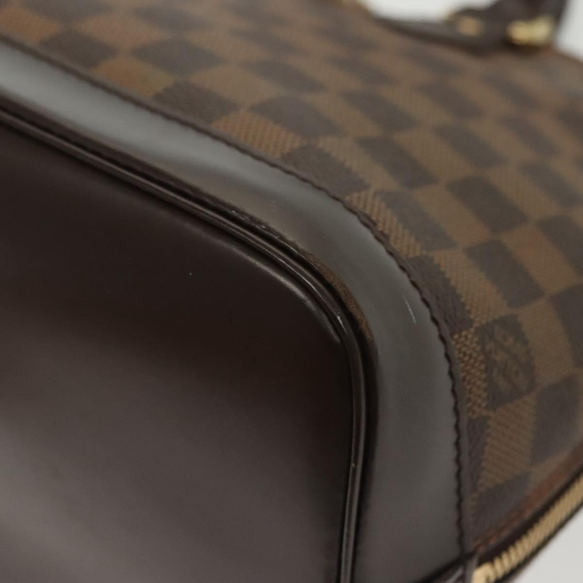 LOUIS VUITTON Damier Ebene Alma Hand Bag N51131 LV Auth 141296