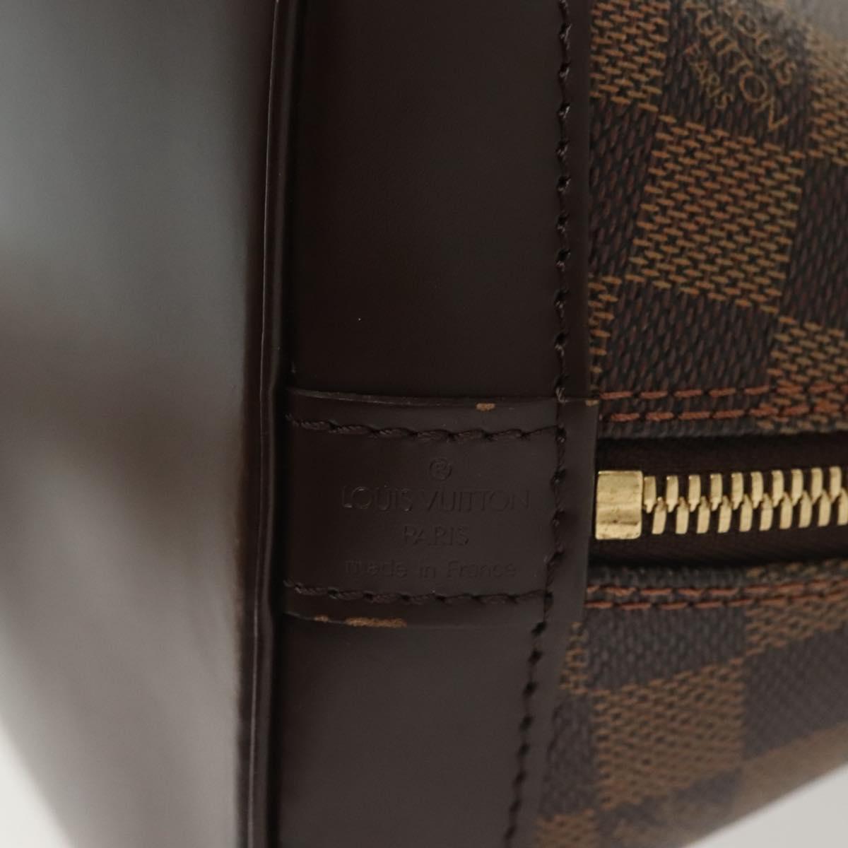 LOUIS VUITTON Damier Ebene Alma Hand Bag N51131 LV Auth 141296