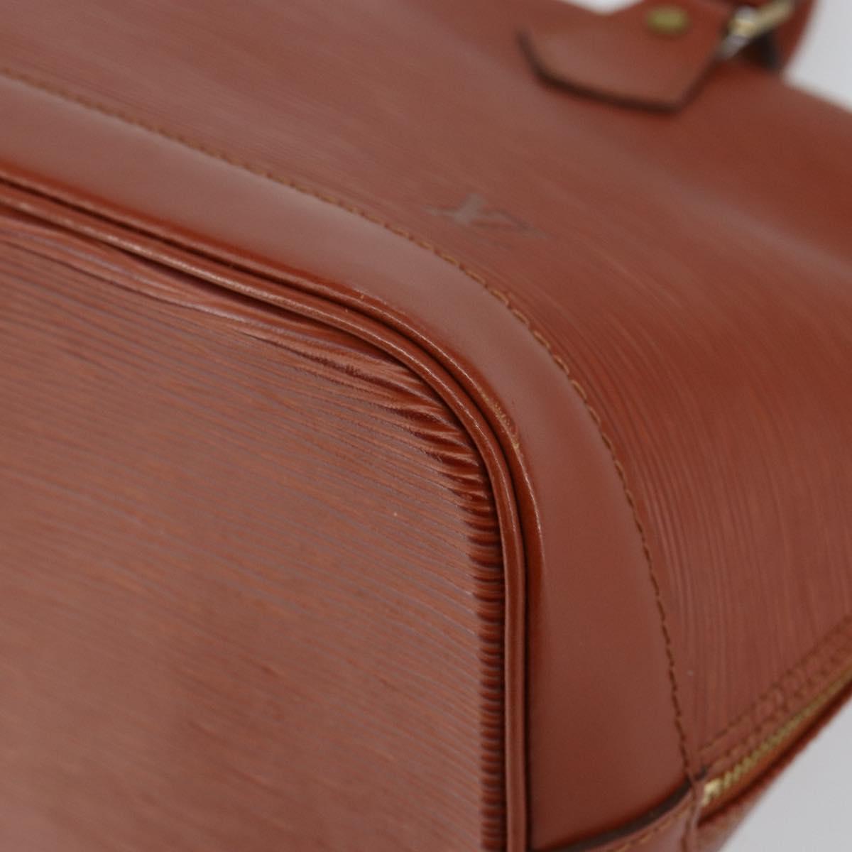 LOUIS VUITTON Epi Alma Hand Bag Brown M52143 LV Auth 141298