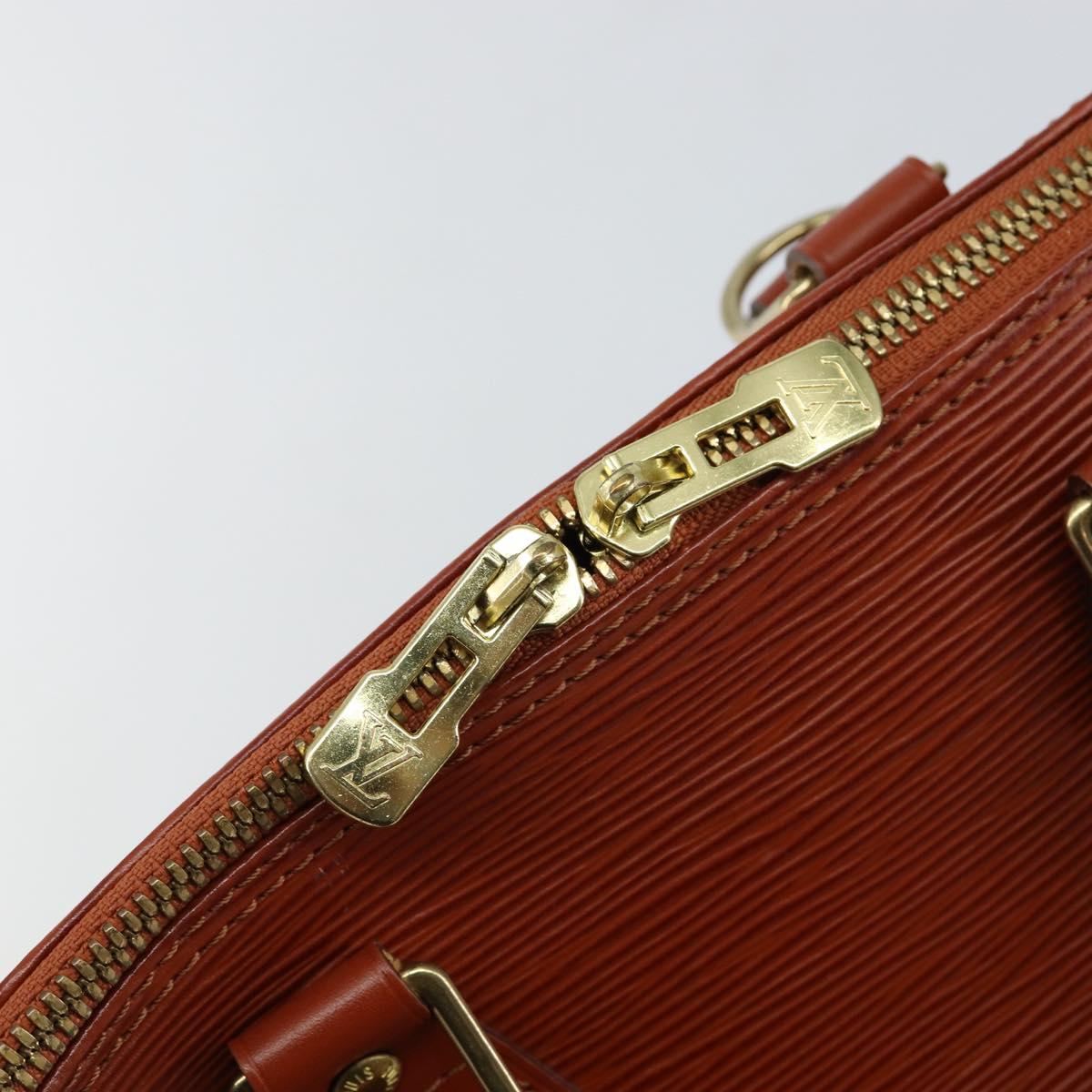 LOUIS VUITTON Epi Alma Hand Bag Brown M52143 LV Auth 141298