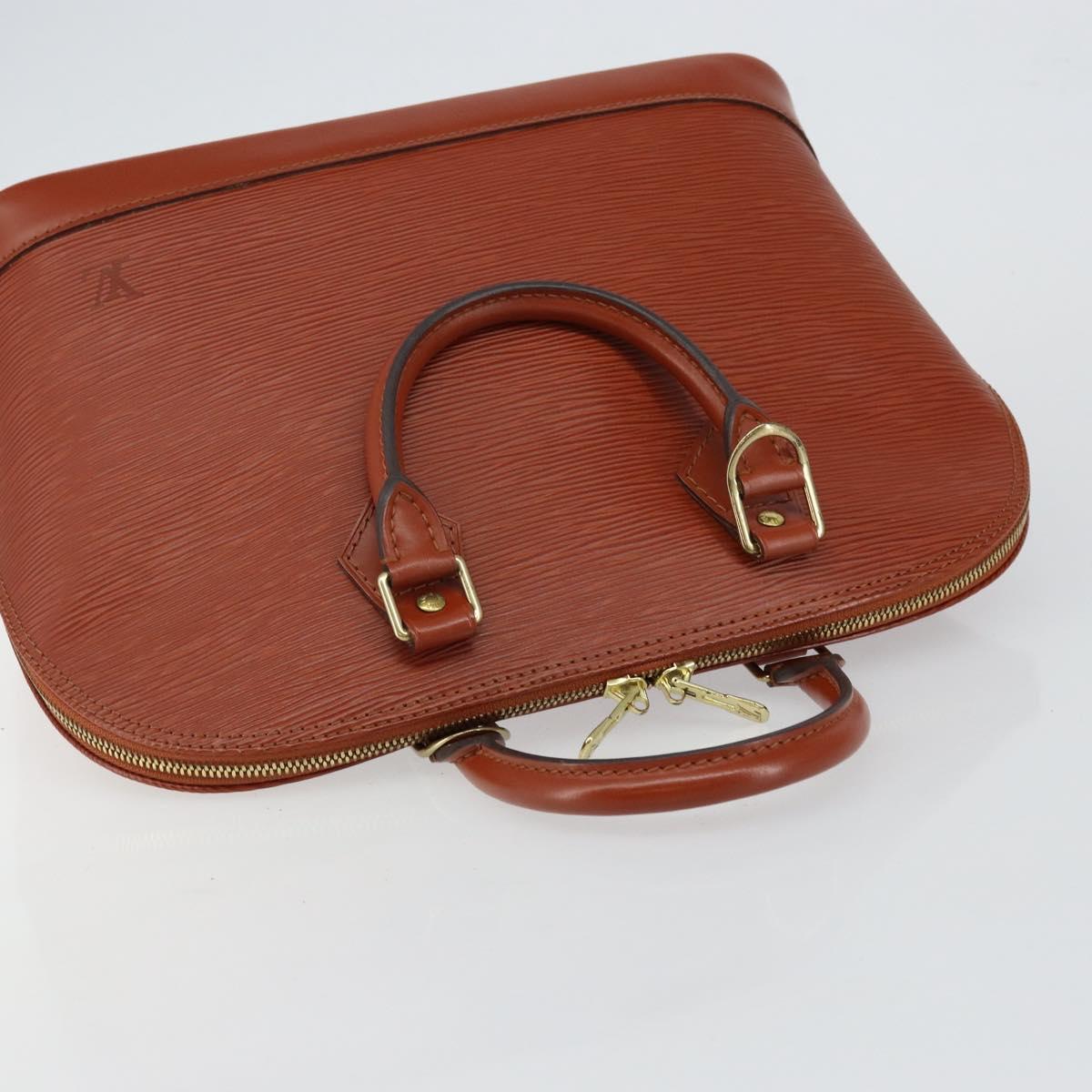LOUIS VUITTON Epi Alma Hand Bag Brown M52143 LV Auth 141298