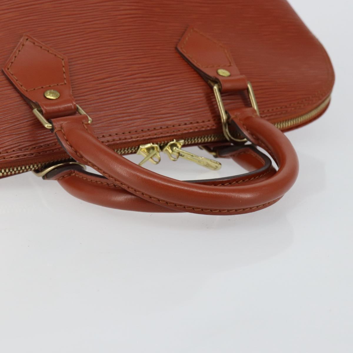 LOUIS VUITTON Epi Alma Hand Bag Brown M52143 LV Auth 141298