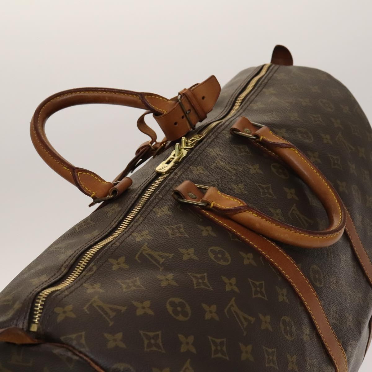 LOUIS VUITTON Monogram Keepall 55 Boston Bag M41424 LV Auth 141304