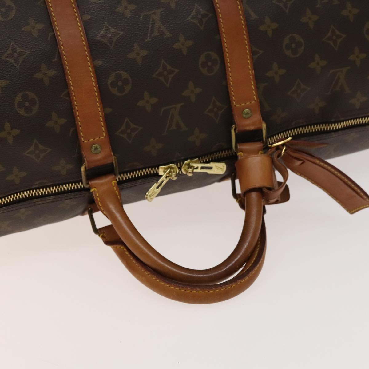 LOUIS VUITTON Monogram Keepall 55 Boston Bag M41424 LV Auth 141304