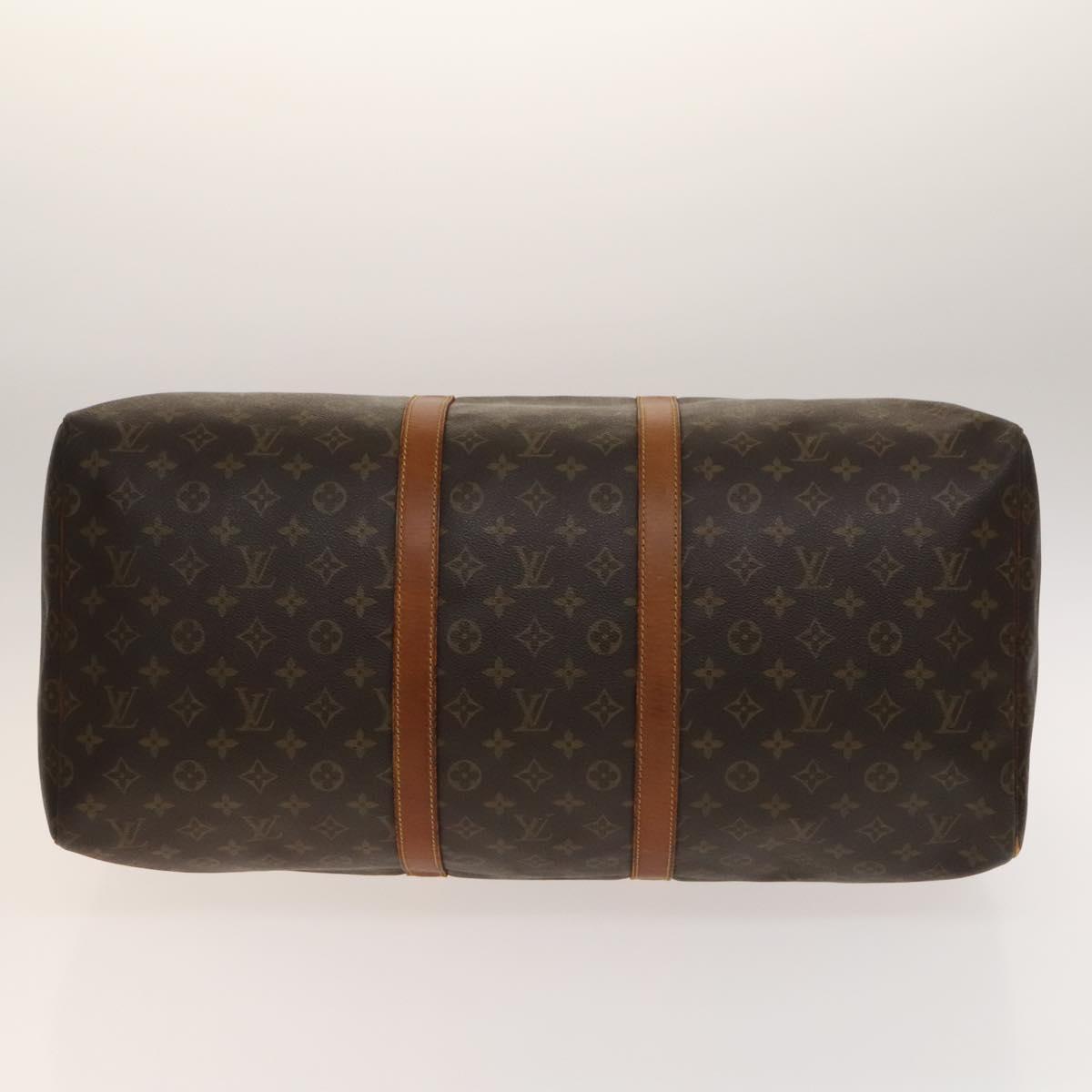 LOUIS VUITTON Monogram Keepall 55 Boston Bag M41424 LV Auth 141304