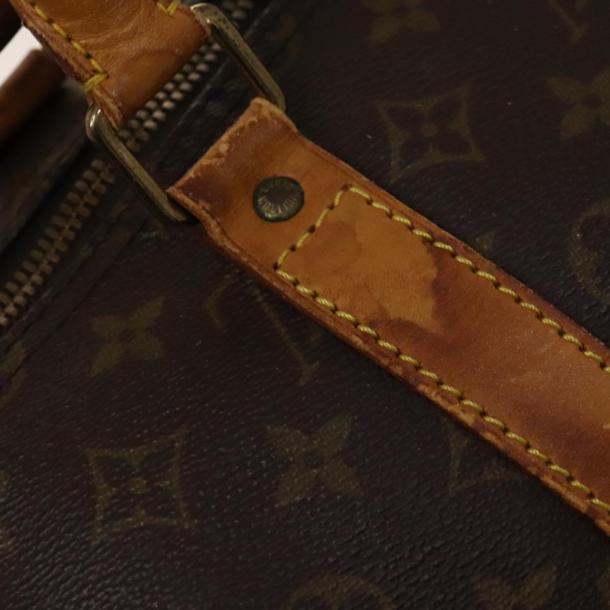 LOUIS VUITTON Monogram Keepall 55 Boston Bag M41424 LV Auth 141305