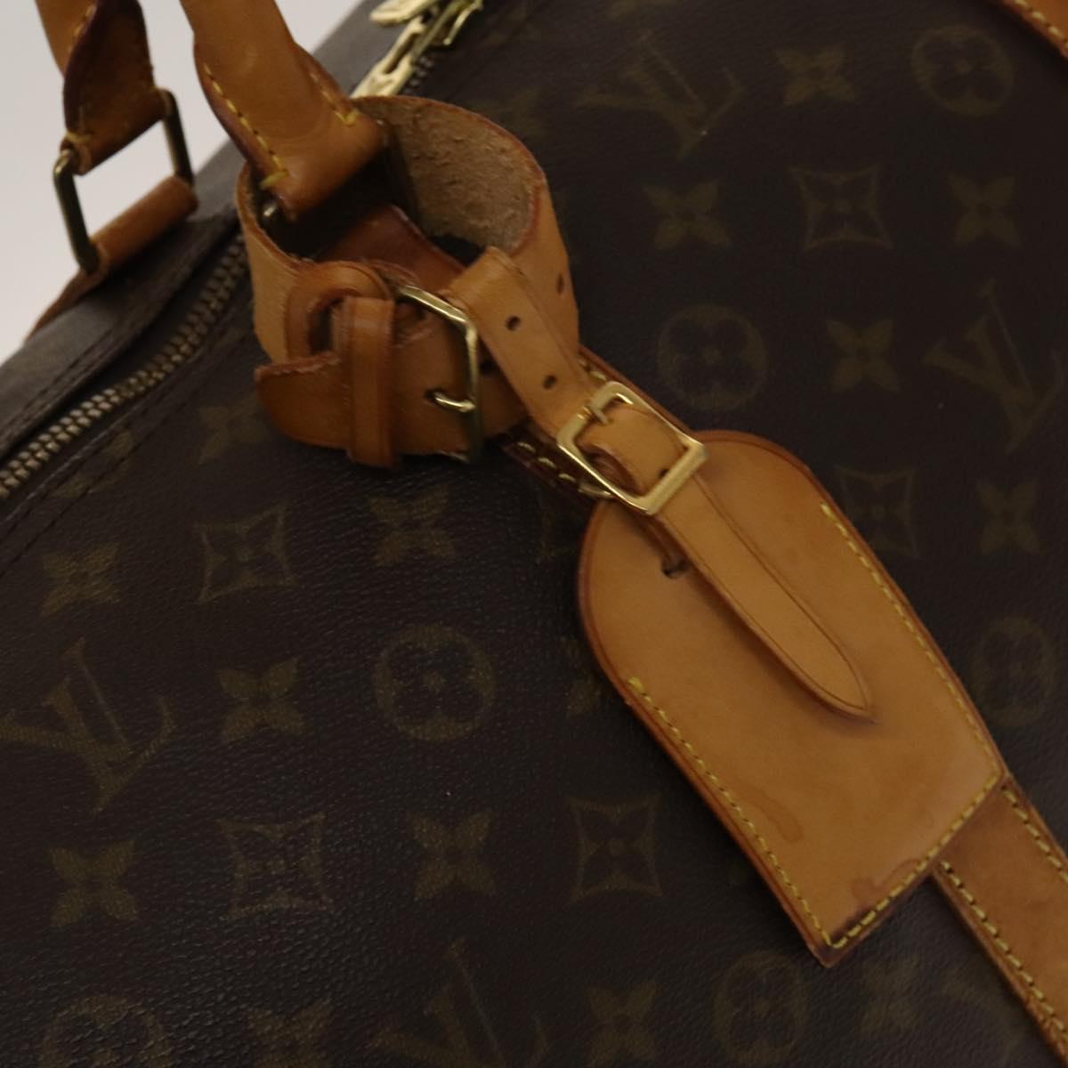LOUIS VUITTON Monogram Keepall 55 Boston Bag M41424 LV Auth 141305