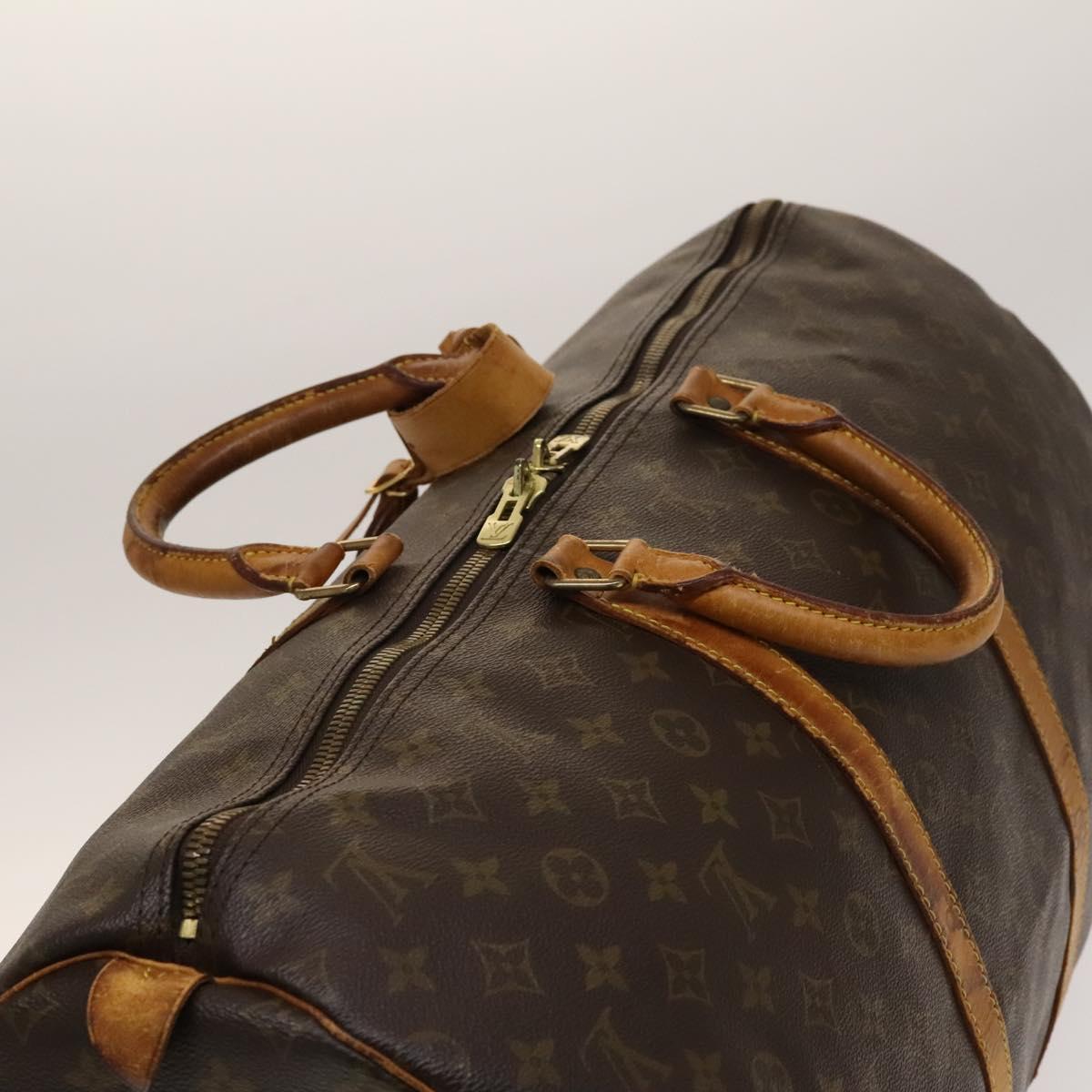 LOUIS VUITTON Monogram Keepall 55 Boston Bag M41424 LV Auth 141305