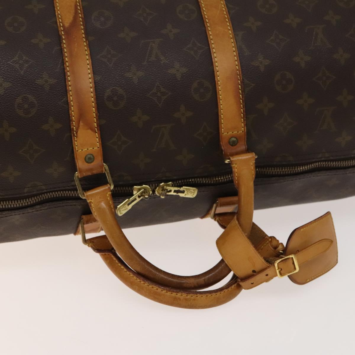 LOUIS VUITTON Monogram Keepall 55 Boston Bag M41424 LV Auth 141305
