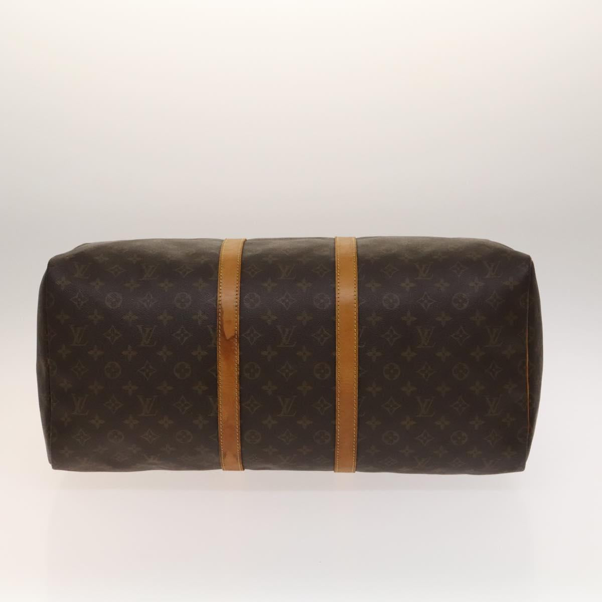 LOUIS VUITTON Monogram Keepall 55 Boston Bag M41424 LV Auth 141305