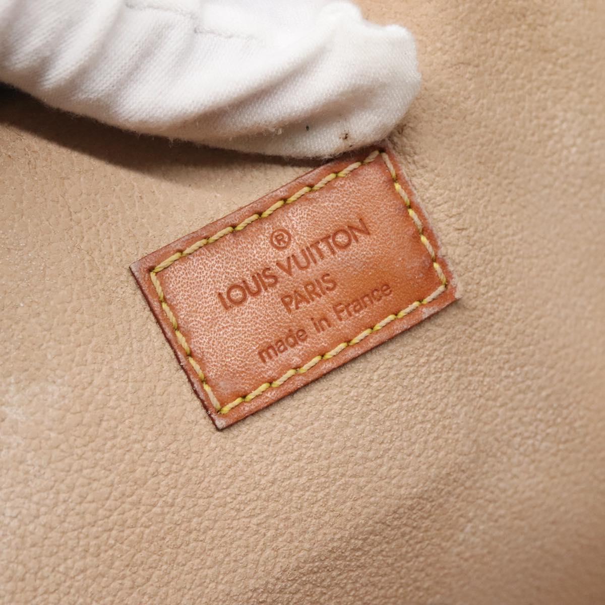 LOUIS VUITTON Monogram Sac Plat Hand Bag M51140 LV Auth 141315