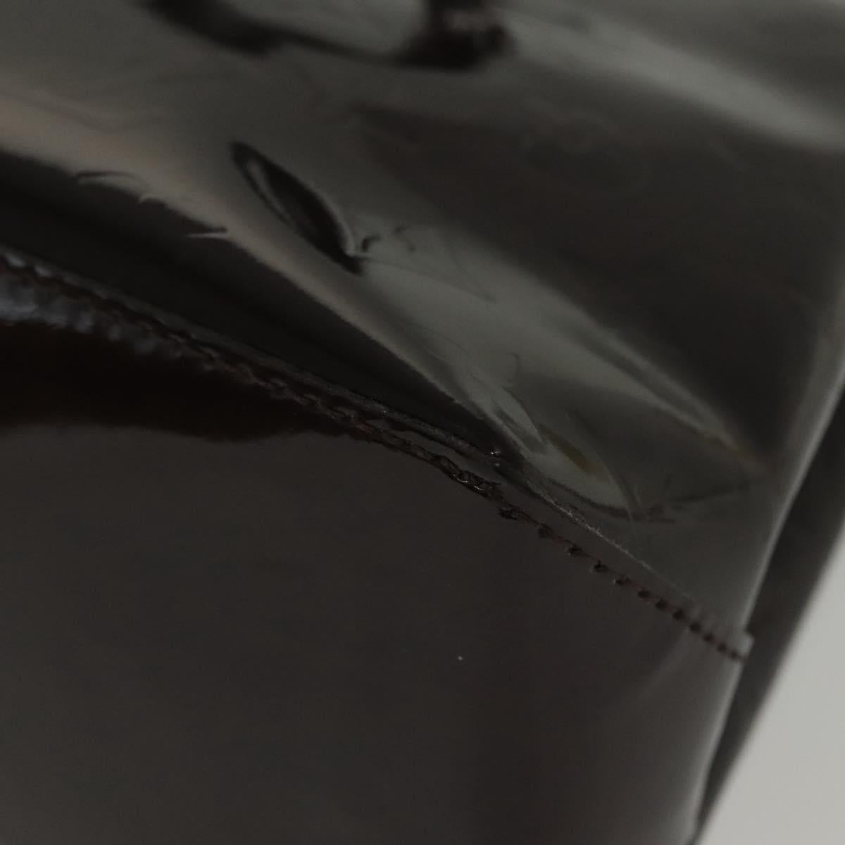 LOUIS VUITTON Monogram Vernis Wilshire PM Hand Bag Amarante M93641 Auth 141320