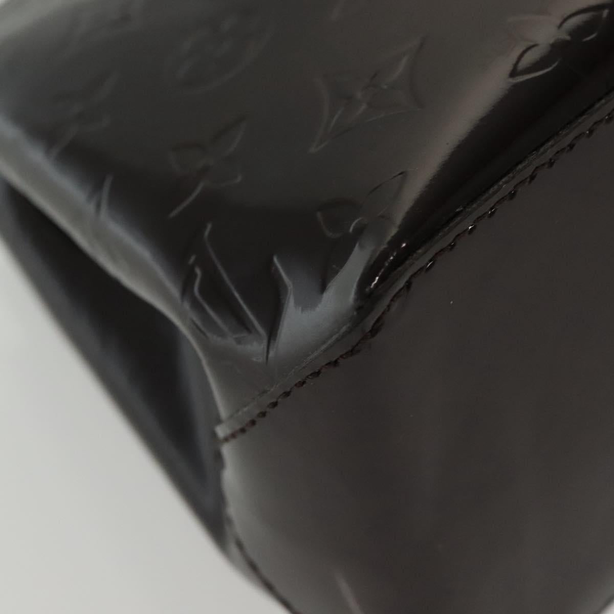 LOUIS VUITTON Monogram Vernis Wilshire PM Hand Bag Amarante M93641 Auth 141320