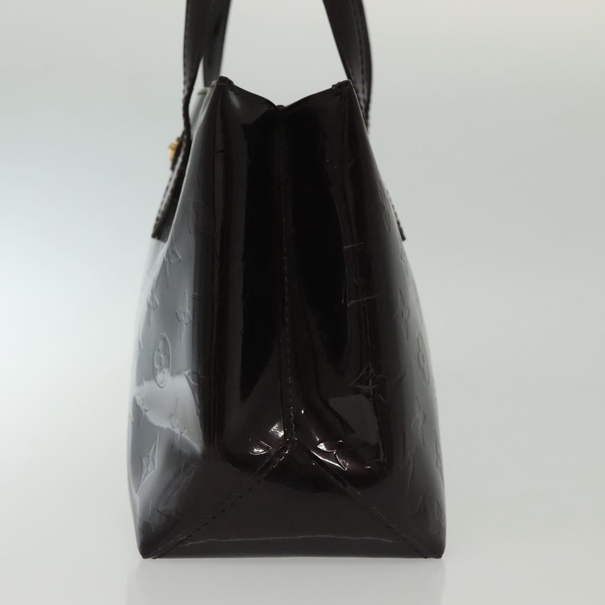 LOUIS VUITTON Monogram Vernis Wilshire PM Hand Bag Amarante M93641 Auth 141320