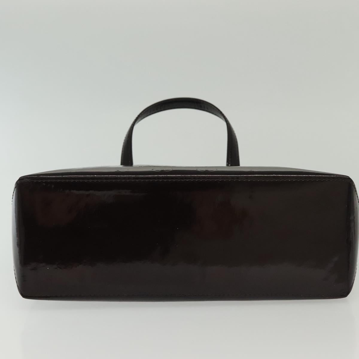 LOUIS VUITTON Monogram Vernis Wilshire PM Hand Bag Amarante M93641 Auth 141320