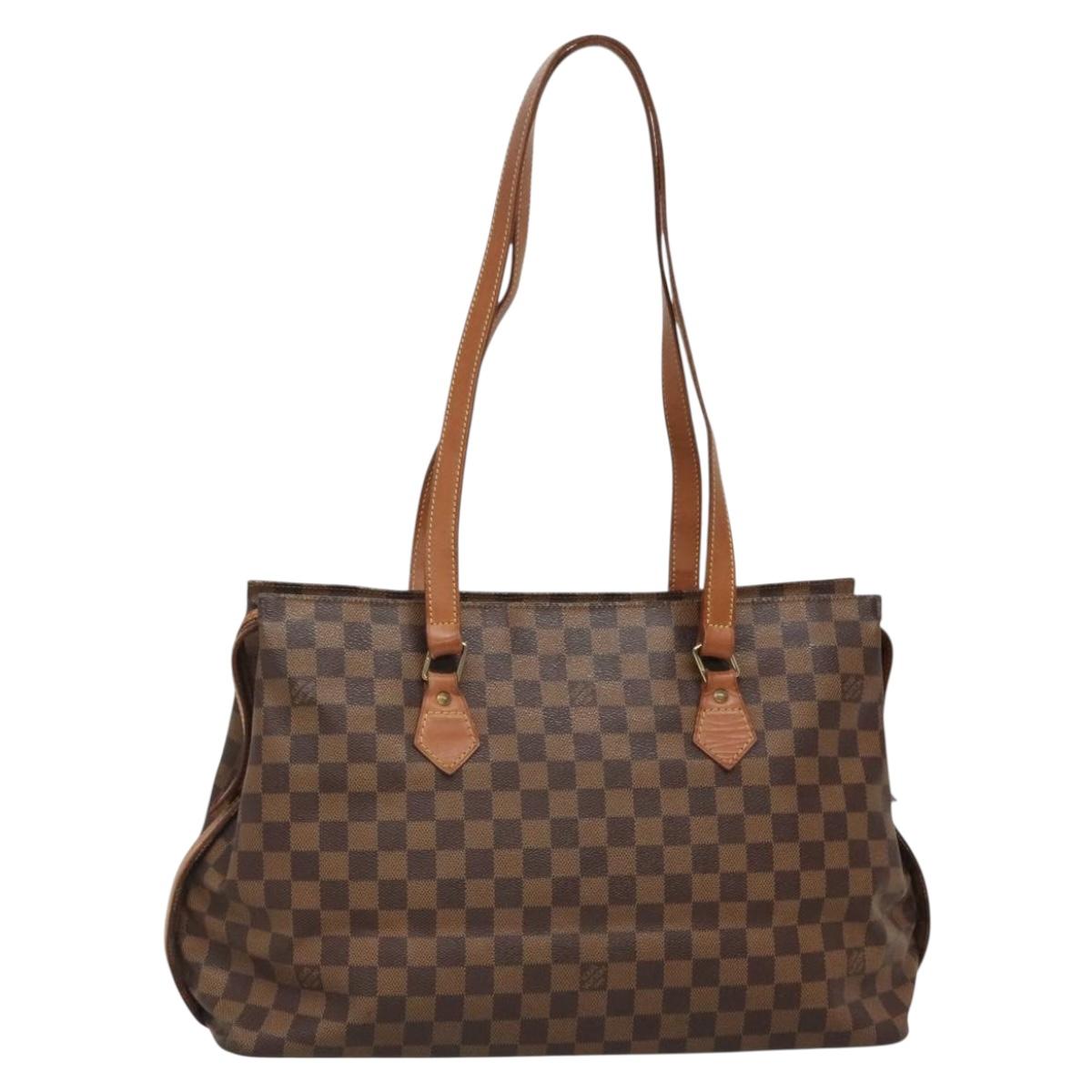 LOUIS VUITTON Damier Ebene Colombine Bag 100th anniversary N99037 LV Auth 141322