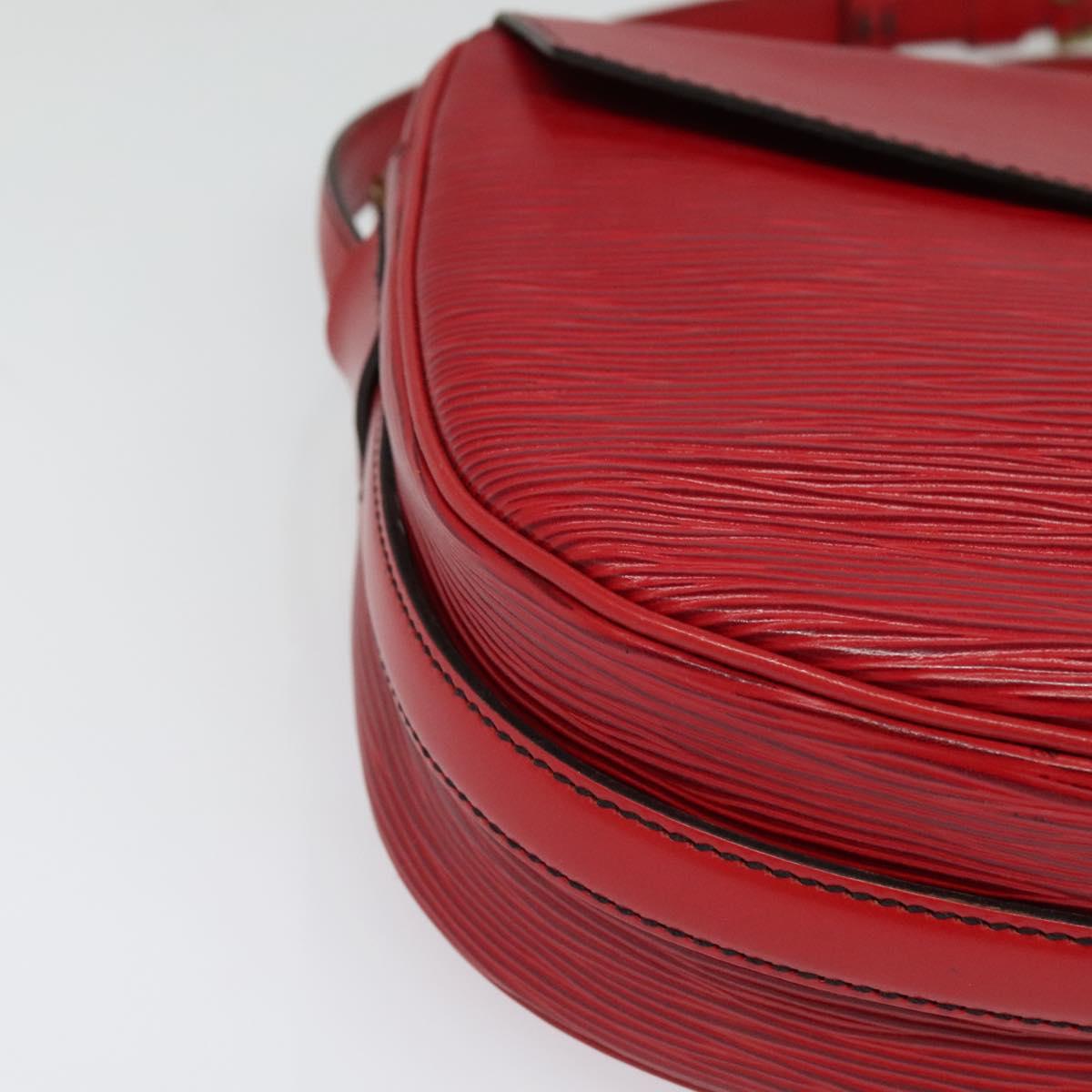 LOUIS VUITTON Epi Jeune Fille MM Shoulder Bag Red M52157 LV Auth 141329A