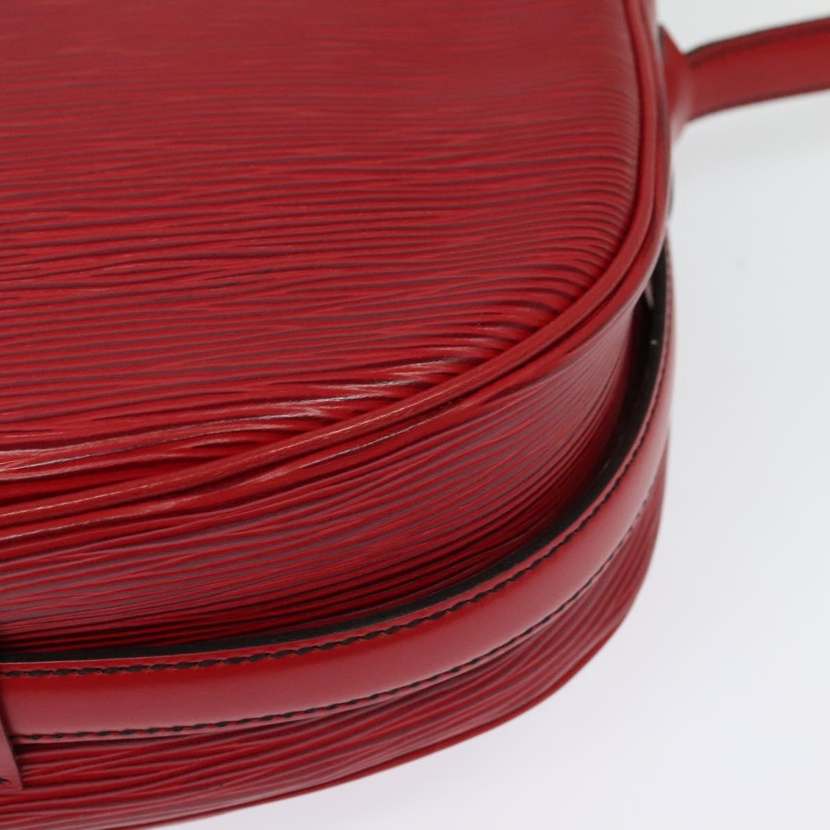LOUIS VUITTON Epi Jeune Fille MM Shoulder Bag Red M52157 LV Auth 141329A