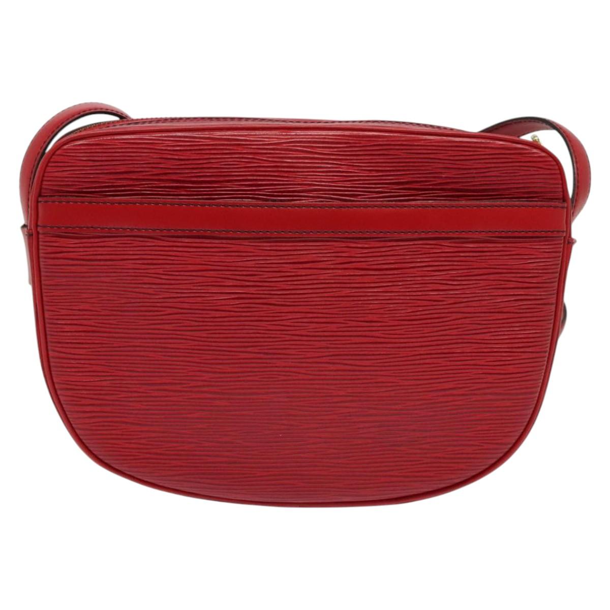 LOUIS VUITTON Epi Jeune Fille MM Shoulder Bag Red M52157 LV Auth 141329A