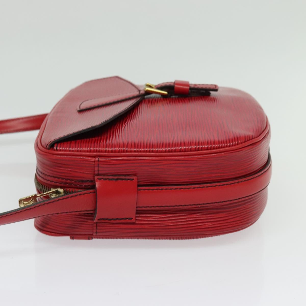 LOUIS VUITTON Epi Jeune Fille MM Shoulder Bag Red M52157 LV Auth 141329A