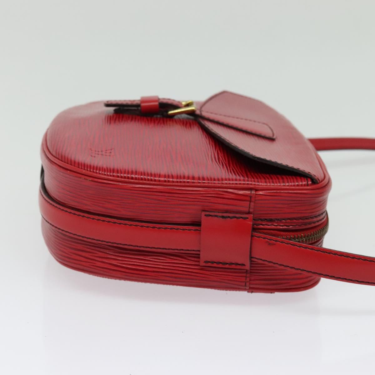 LOUIS VUITTON Epi Jeune Fille MM Shoulder Bag Red M52157 LV Auth 141329