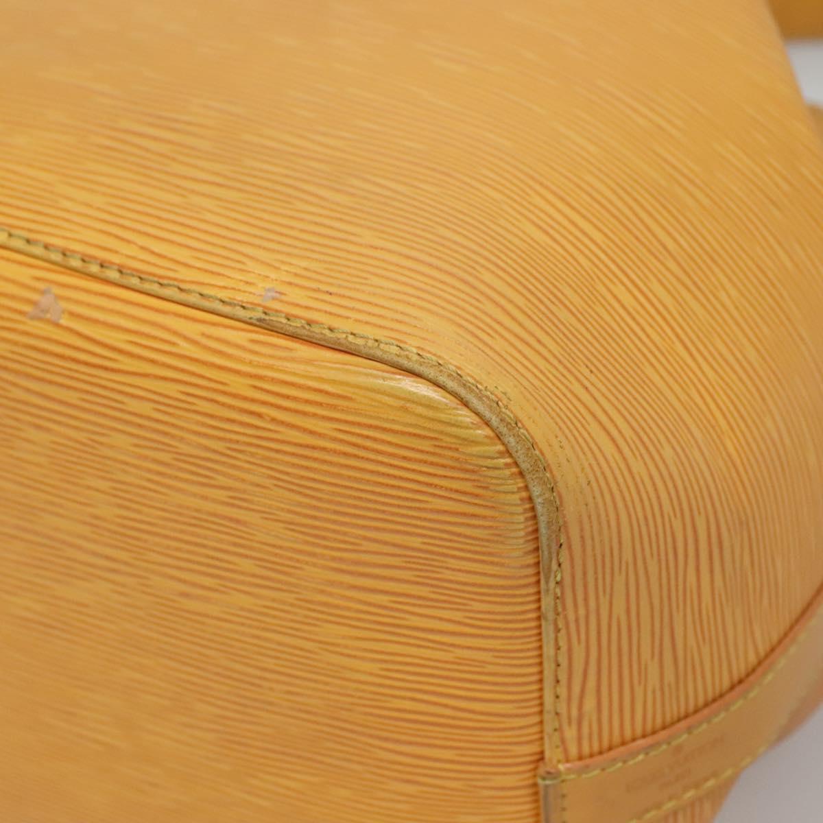LOUIS VUITTON Epi Petit Noe Shoulder Bag Yellow M44109 LV Auth 141331