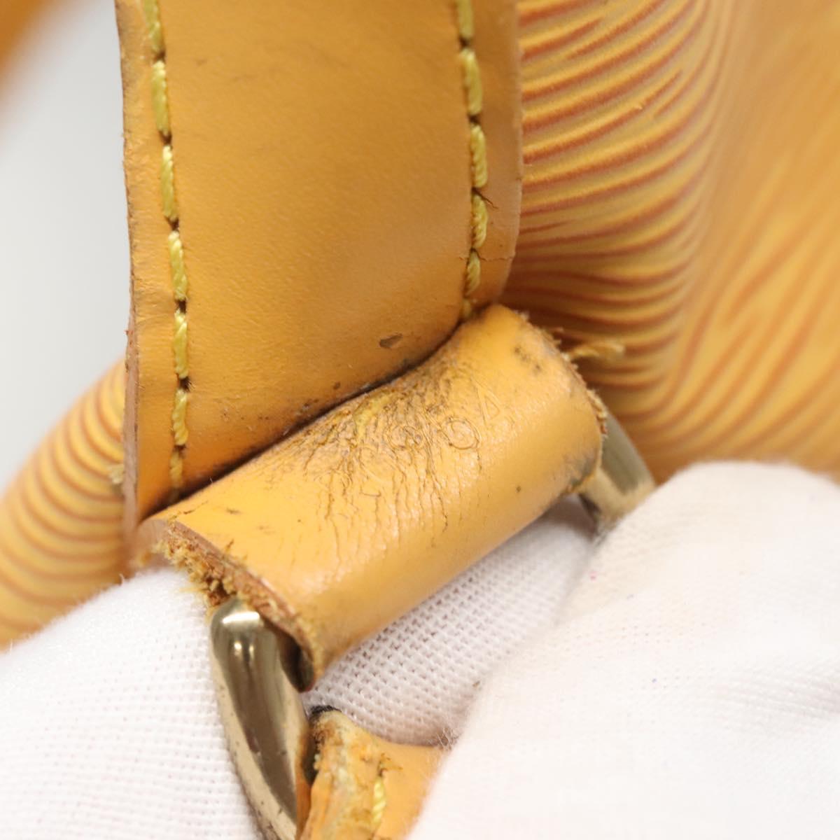 LOUIS VUITTON Epi Petit Noe Shoulder Bag Yellow M44109 LV Auth 141331