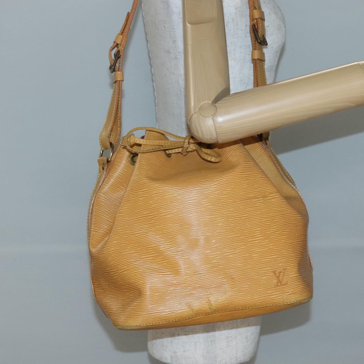 LOUIS VUITTON Epi Petit Noe Shoulder Bag Yellow M44109 LV Auth 141331