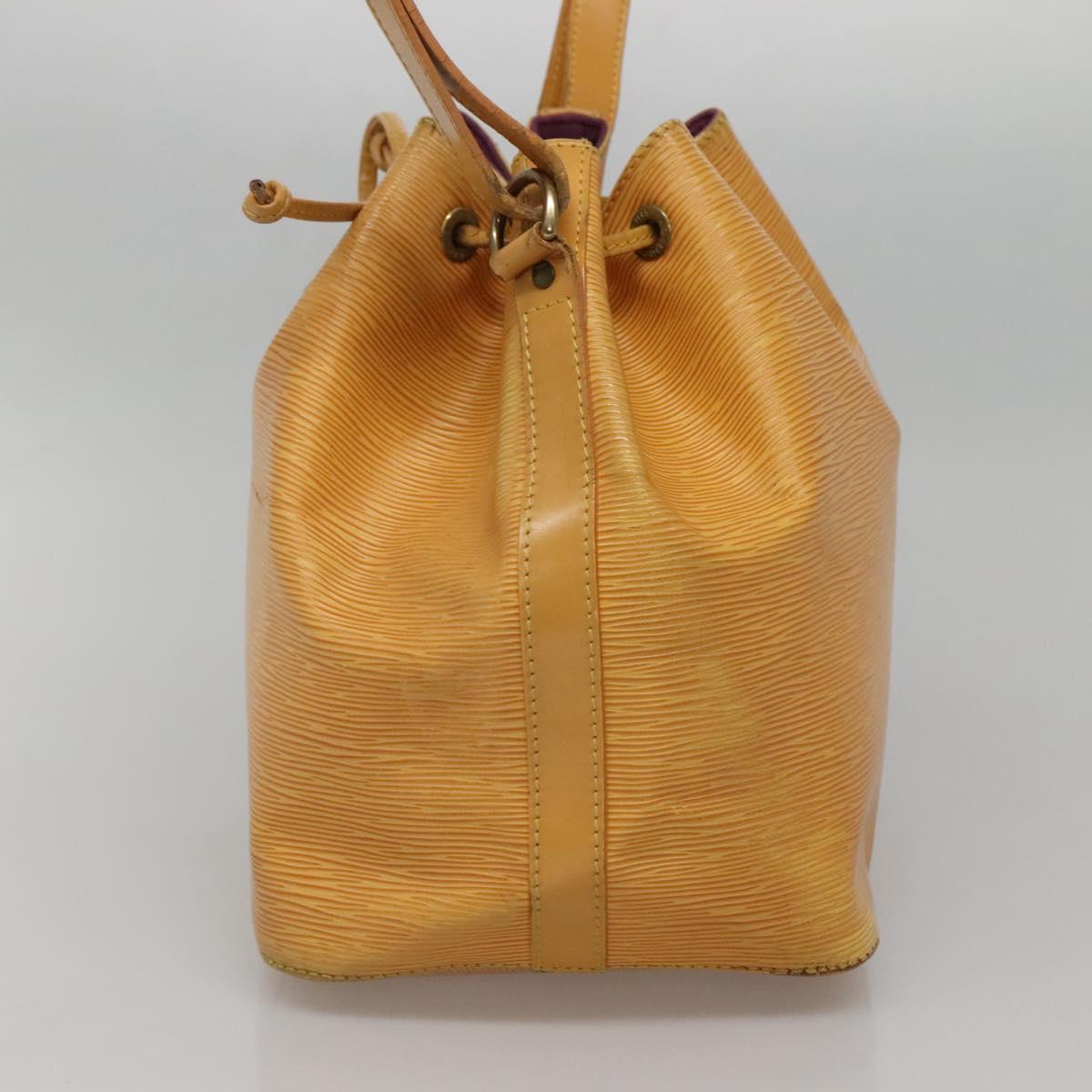 LOUIS VUITTON Epi Petit Noe Shoulder Bag Yellow M44109 LV Auth 141331