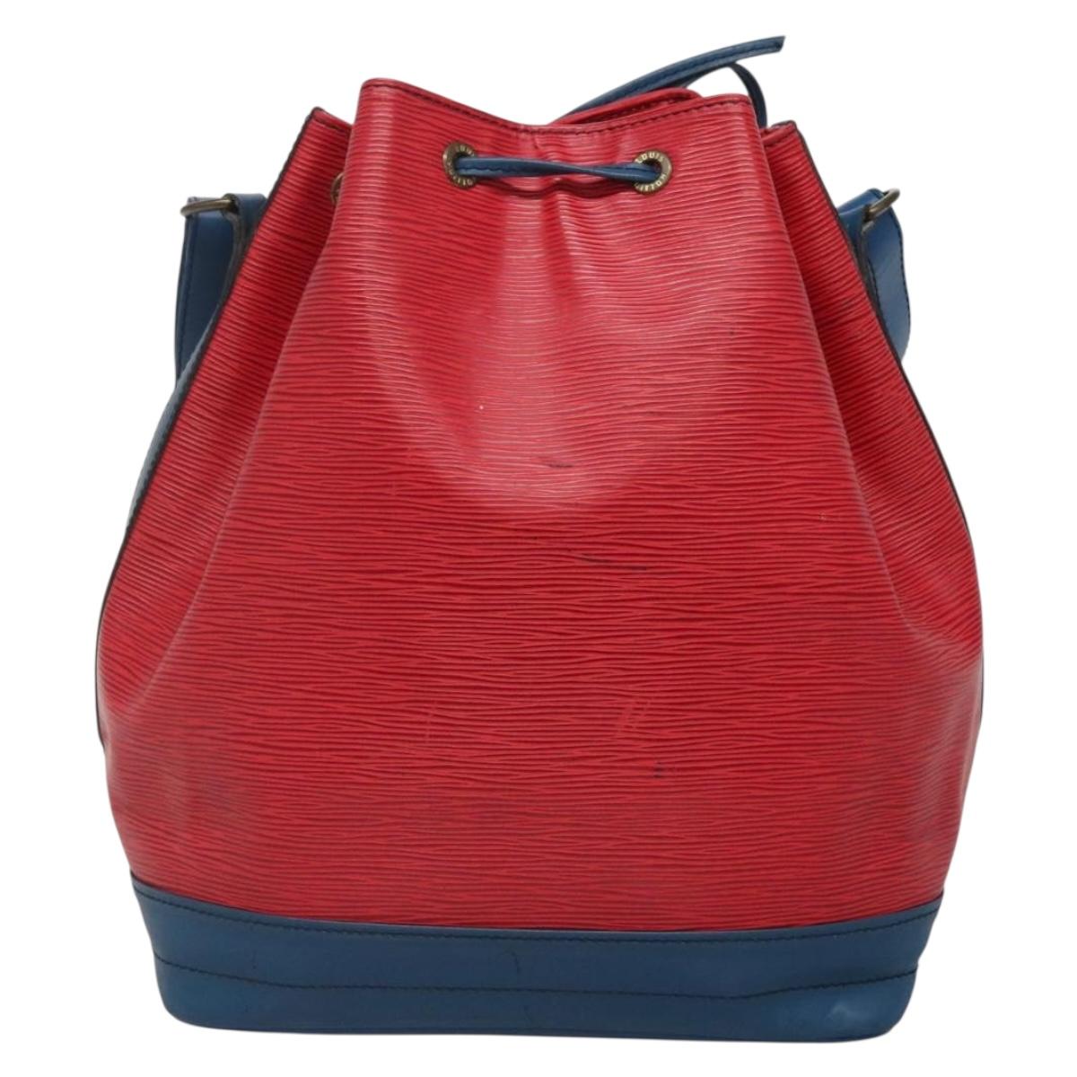 LOUIS VUITTON Epi Noe Shoulder Bag Bicolor Red Blue M44084 LV Auth 141333