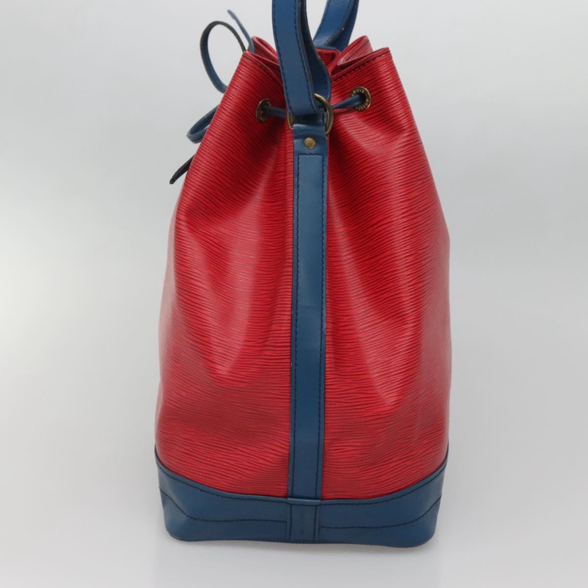 LOUIS VUITTON Epi Noe Shoulder Bag Bicolor Red Blue M44084 LV Auth 141333