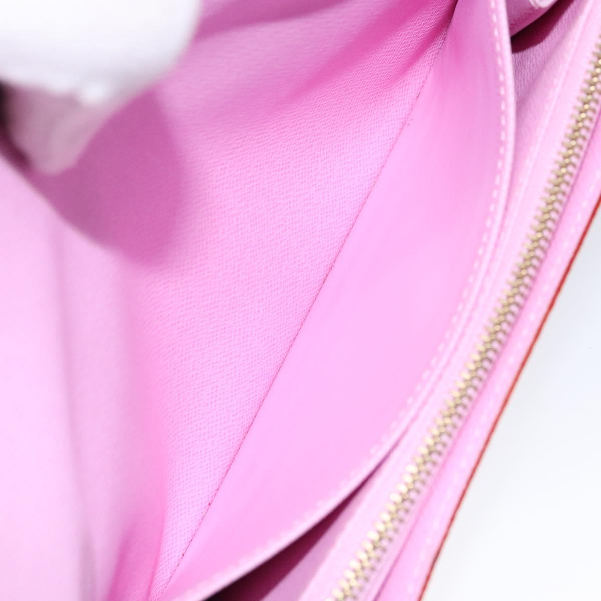 LOUIS VUITTON Multicolor Portefeuille Sarah Wallet White M60667 LV Auth 141338