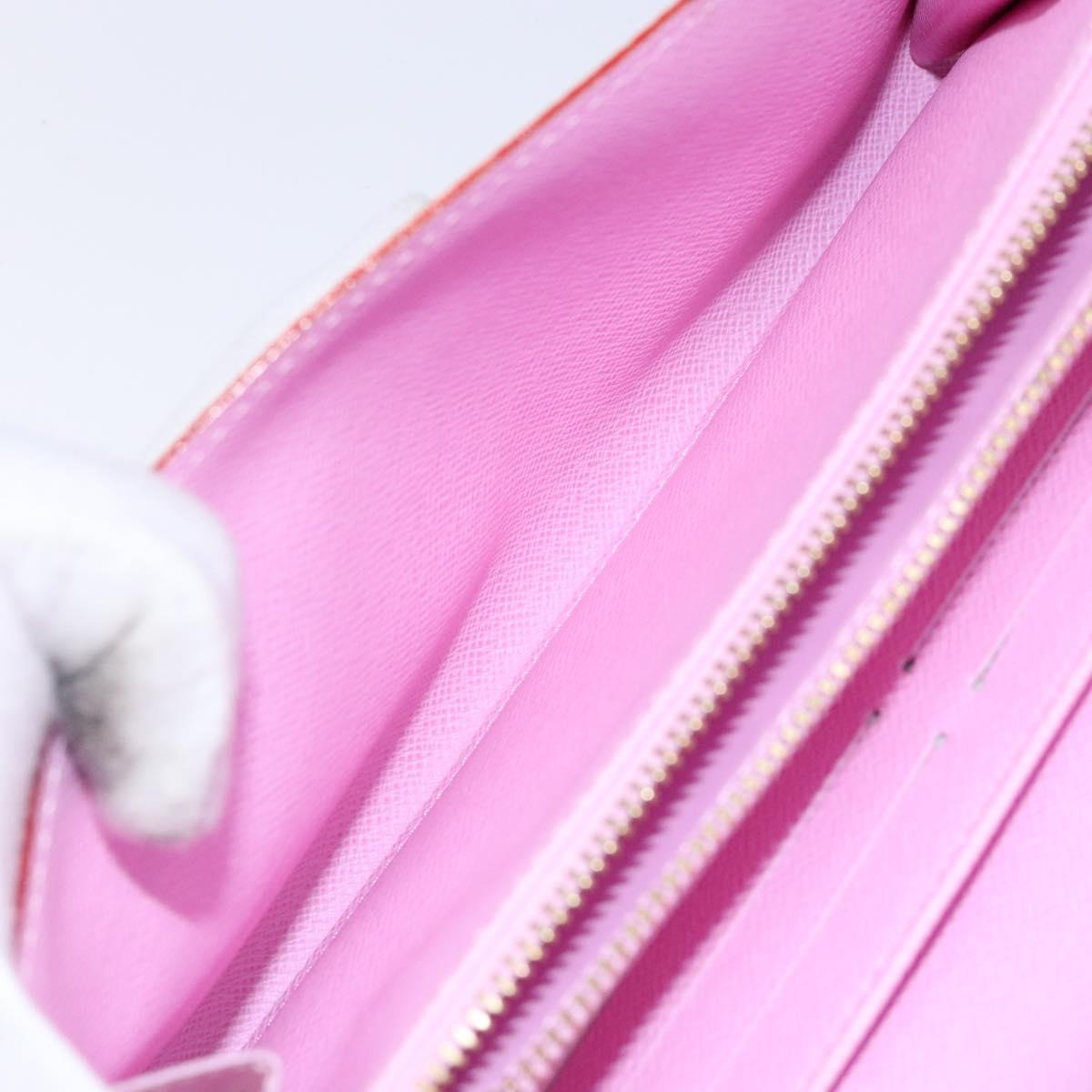 LOUIS VUITTON Multicolor Portefeuille Sarah Wallet White M60667 LV Auth 141338