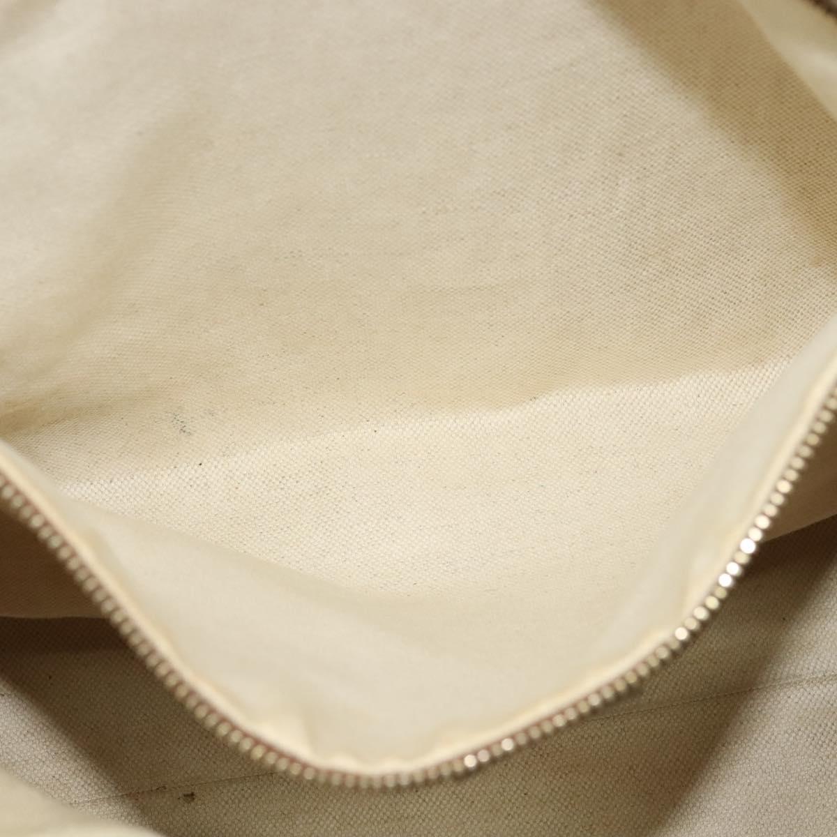 GUCCI GG Canvas Shoulder Bag Beige Gold 323673 Auth 141351
