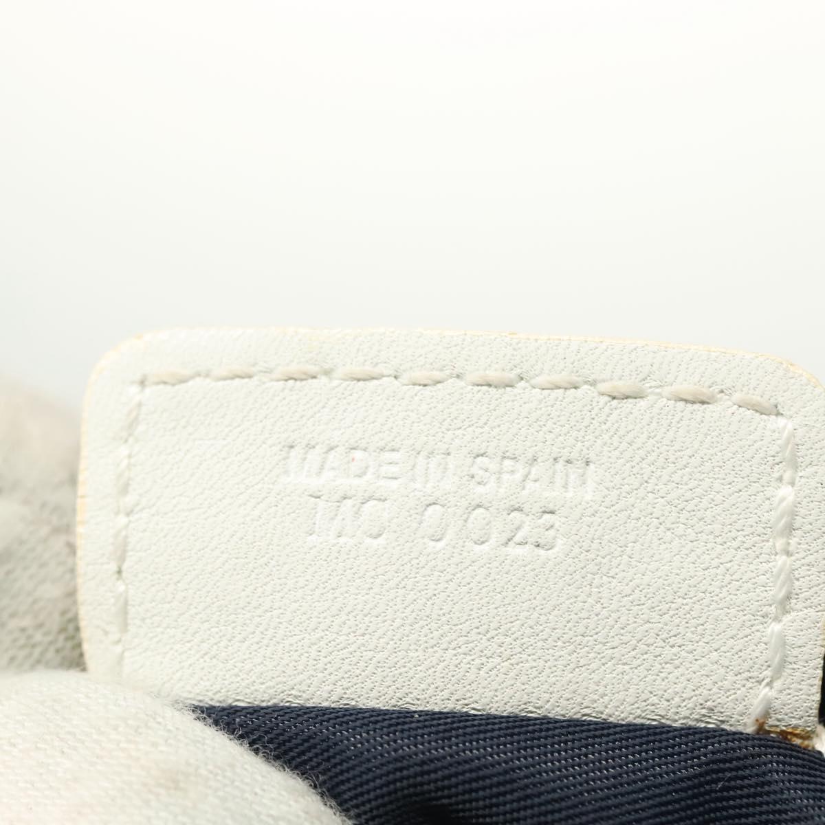Christian Dior Trotter Canvas Waist bag Nylon Navy Silver Auth 141356