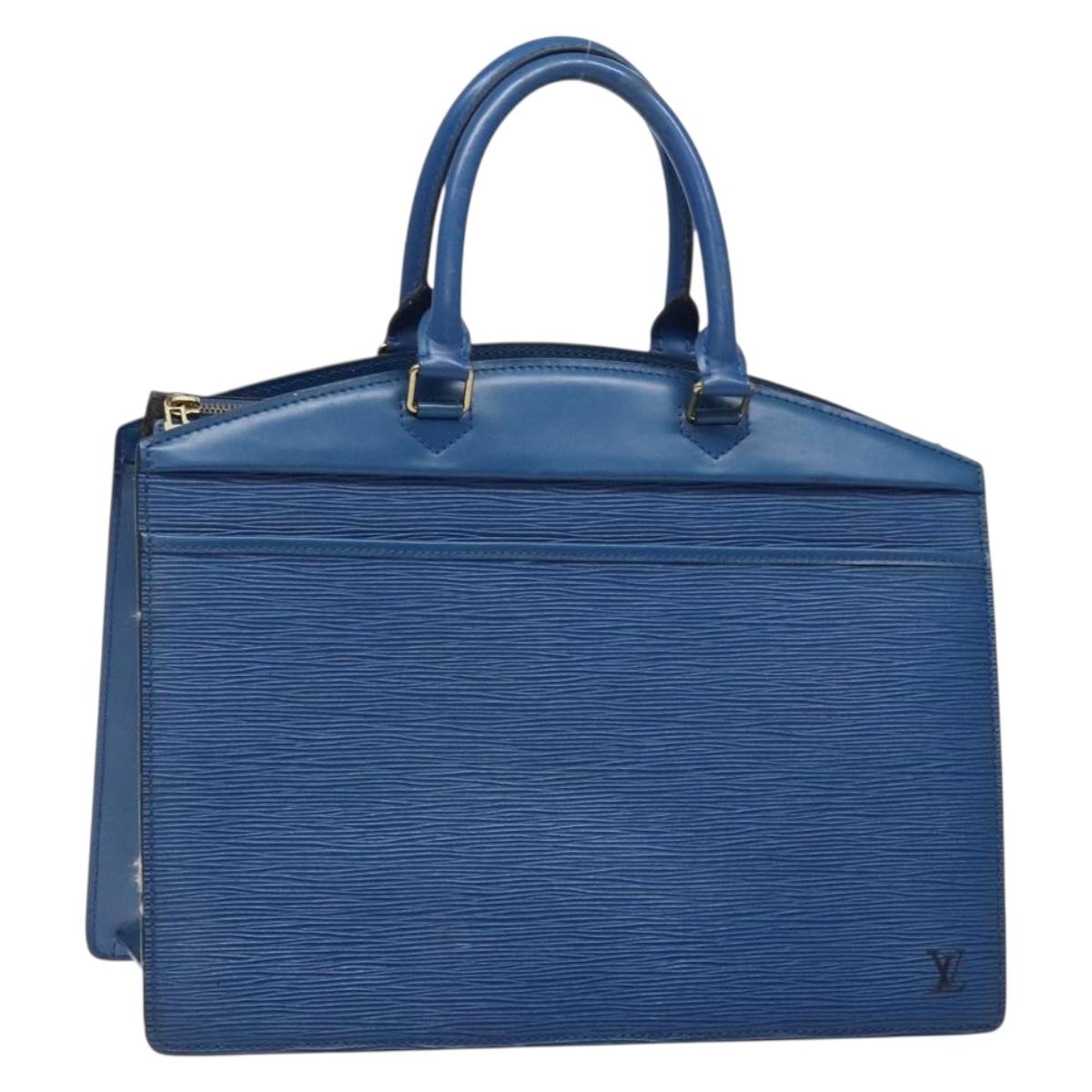 LOUIS VUITTON Epi Riviera Hand Bag Blue M48185 LV Auth 141384