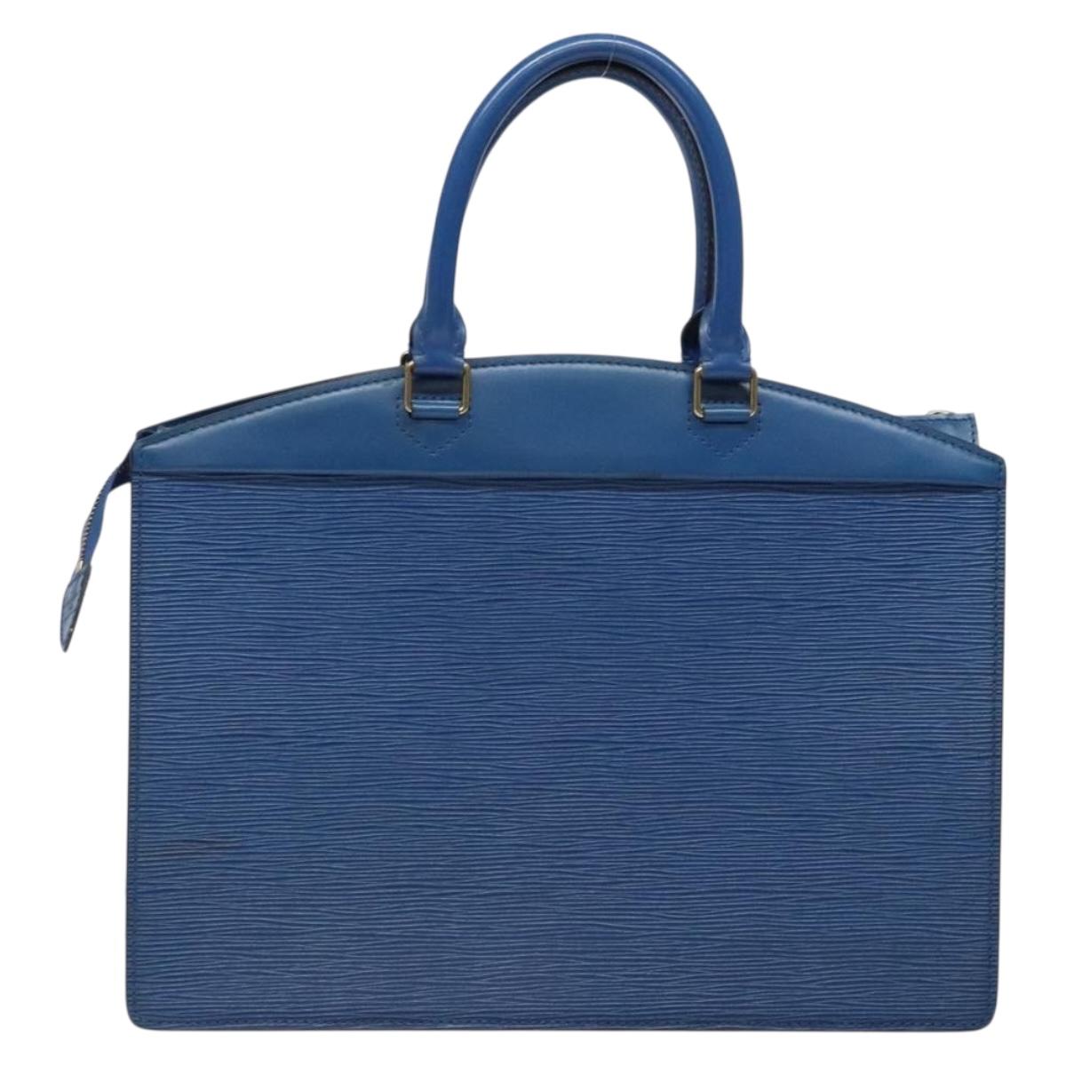 LOUIS VUITTON Epi Riviera Hand Bag Blue M48185 LV Auth 141384